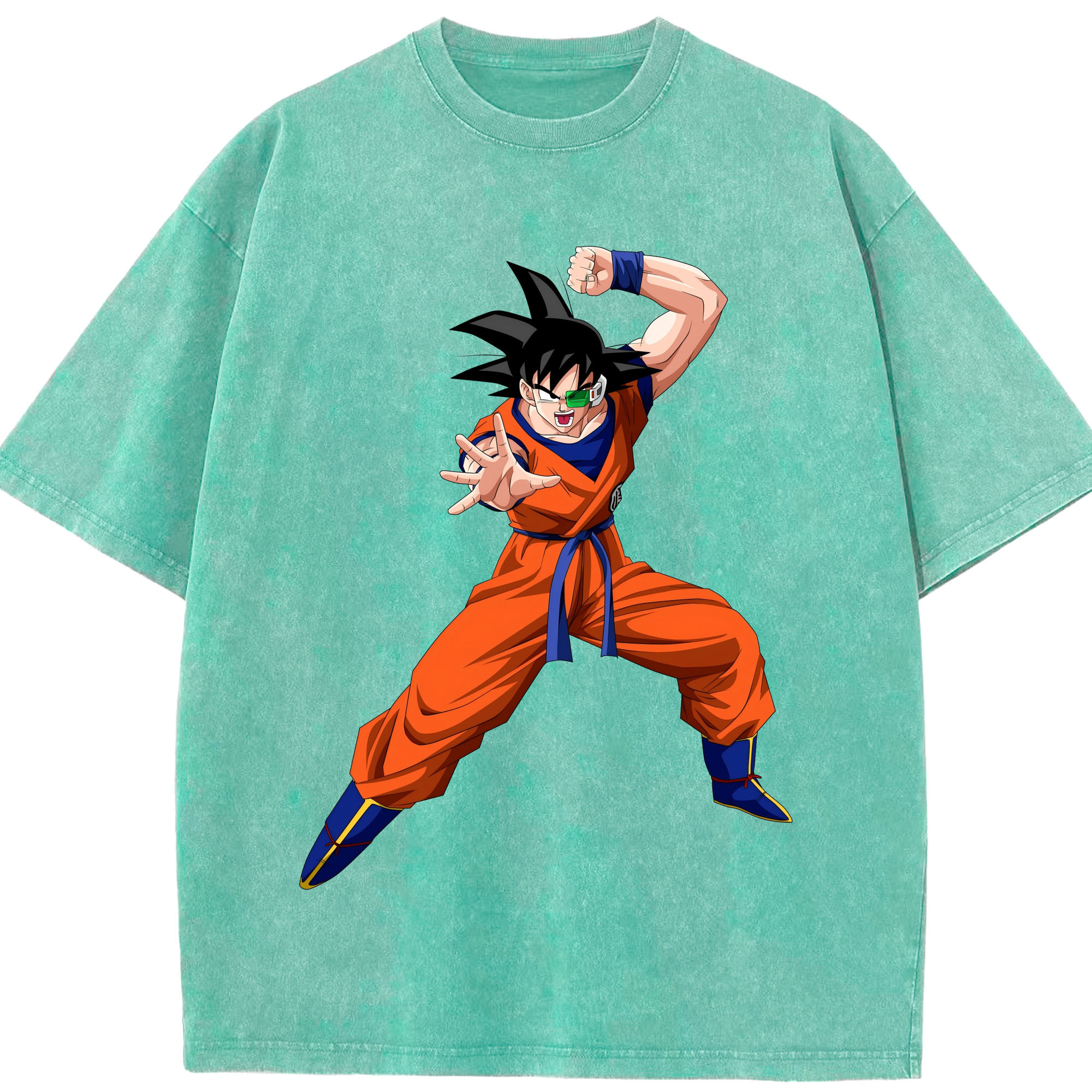 ドラゴンボール 孫悟空（そん ごくう）Son Goku カカロット DRAGON BALL Kakarotto 綿100% ヴィンテージ風 半袖Tシャツ（フロントプリント）